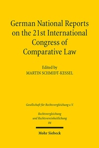 Abbildung von: German National Reports on the 21st International Congress of Comparative Law - Mohr Siebeck