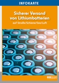 Abbildung von: Infokarte Sicherer Versand von Lithiumbatterien - ecomed Storck