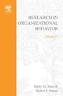 Cover: Research in Organizational Behavior - Elsevier