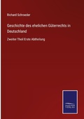 Cover: Geschichte des ehelichen Gueterrechts in Deutschland - Outlook