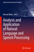 Cover: Analysis and Application of Natural Language and Speech Processing - Springer