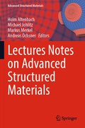 Cover: Lectures Notes on Advanced Structured Materials - Springer