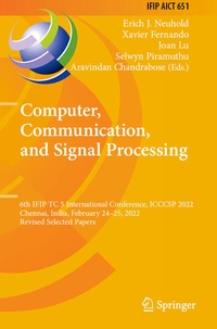 Enlarge image Cover: Computer, Communication, and Signal Processing - Springer