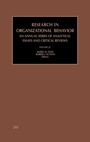Cover: Research in Organizational Behavior: Volume 22 - JAI Press Inc.