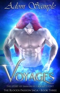 Cover: Voyages (The Blood's Passion Saga, #3) - Blue Courting Publishing