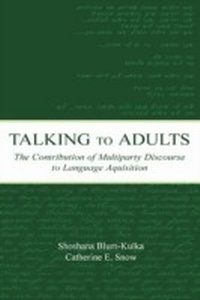 Abbildung von: Talking to Adults - Psychology Press Ltd