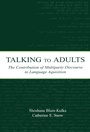 Cover: Talking to Adults - Psychology Press Ltd