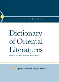 Abbildung von: Dictionary of Oriental Literatures 3 - Routledge