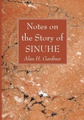 Cover: Notes on the Story of Sinuhe - Wipf & Stock Publishers