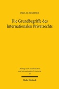 Abbildung von: Die Grundbegriffe des Internationalen Privatrechts - Mohr Siebeck