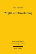 Abbildung von: Wegfall der Bereicherung - Mohr Siebeck