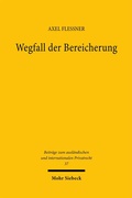 Cover: Wegfall der Bereicherung - Mohr Siebeck
