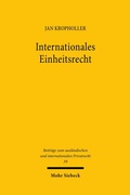 Cover: Internationales Einheitsrecht - Mohr Siebeck