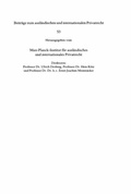 Abbildung von: Interessenjurisprudenz im internationalen Privatrecht - Mohr Siebeck