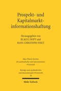 Cover: Prospekt- und Kapitalmarktinformationshaftung - Mohr Siebeck