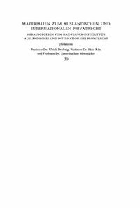 Abbildung von: Vorschlaege und Gutachten zur Reform des deutschen internationalen Personen-, Familien- und Erbrechts - Mohr Siebeck