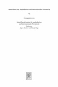 Abbildung von: Deutsches Internationales Privatrecht im 16. und 17. Jahrhundert - Mohr Siebeck