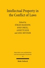 Cover: Intellectual Property in the Conflict of Laws - Mohr Siebeck