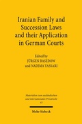 Bild: Iranian Family and Succession Laws and their Application in German Courts - Mohr Siebeck