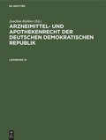 Cover: Arzneimittel- und Apothekenrecht der Deutschen Demokratischen Republik. Lieferung 13 - De Gruyter
