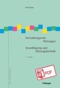 Cover: Verwaltungsrats-Sitzungen - Haupt Verlag