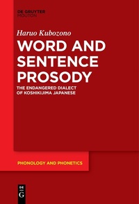 Abbildung von: Word and Sentence Prosody - De Gruyter Mouton