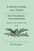Cover: Der Preu&szlig;ische Correspondent - De Gruyter