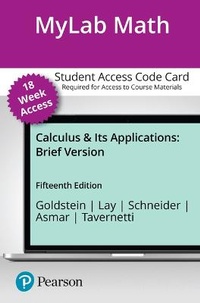 Enlarge image Cover: Mylab Math with Pearson Etext -- 18-Week Access Card -- For Brief Calculus & Its Applications - Pearson