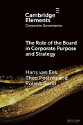 Cover: The Role of the Board in Corporate Purpose and Strategy - Cambridge University Press