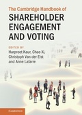 Cover: The Cambridge Handbook of Shareholder Engagement and Voting - Cambridge University Press
