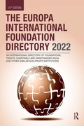 Cover: Europa International Foundation Directory 2022 - Taylor & Francis