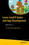 Cover: Learn JavaFX Game and App Development - APress