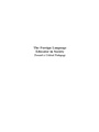 Cover: The Foreign Language Educator in Society - Routledge