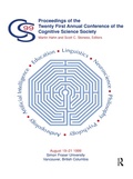 Cover: Proceedings of the Twenty-first Annual Conference of the Cognitive Science Society - Psychology Press Ltd