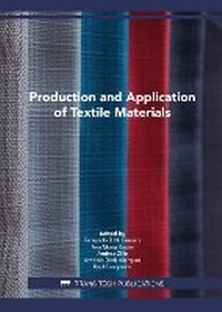 Enlarge image Cover: Production and Application of Textile Materials - Trans Tech Publications Ltd