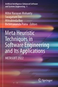Cover: Meta Heuristic Techniques in Software Engineering and Its Applications - Springer