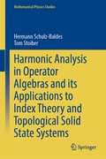 Cover: Harmonic Analysis in Operator Algebras and its Applications to Index Theory and Topological Solid State Systems - Springer
