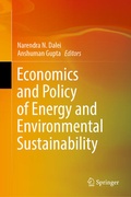 Cover: Economics and Policy of Energy and Environmental Sustainability - Springer