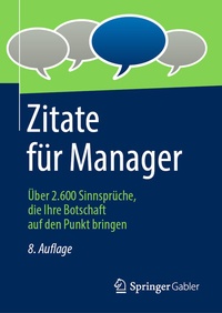 Abbildung von: Zitate für Manager - Springer Gabler