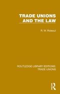 Cover: Trade Unions and the Law - Routledge