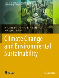 Enlarge image Cover: Climate Change and Environmental Sustainability - Springer