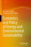 Cover: Economics and Policy of Energy and Environmental Sustainability - Springer