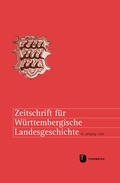 Cover: Zeitschrift f&uuml;r W&uuml;rttembergische Landesgeschichte 81 (2022) - Jan Thorbecke Verlag