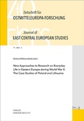 Cover: Zeitschrift f&uuml;r Ostmitteleuropa-Forschung (ZfO) 71/2 / Journal of East Central European Studies (JECES) - Verlag Herder-Institut