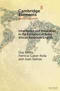 Cover: Inheritance and Innovation in the Evolution of Rural African American English - Cambridge University Press