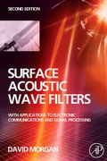 Cover: Surface Acoustic Wave Filters - Academic Press