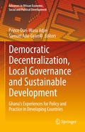 Cover: Democratic Decentralization, Local Governance and Sustainable Development - Springer