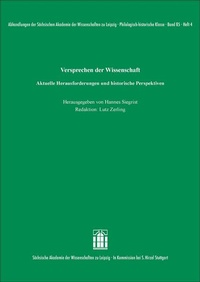 Enlarge image Cover: Versprechen der Wissenschaft - Hirzel