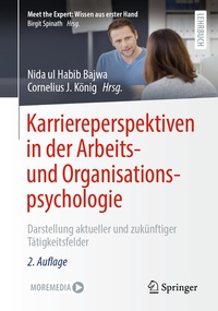 Abbildung von: Karriereperspektiven in der Arbeits- und Organisationspsychologie - Springer