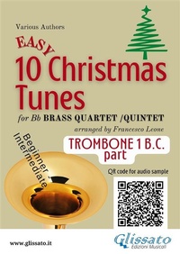 Abbildung von: Trombone 1 bass clef part of "10 Easy Christmas Tunes" for Brass Quartet or Quintet - Glissato Edizioni Musicali
